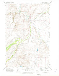 Hanson Reservoir 1971 topographic map thumbnail
