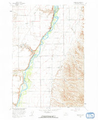 Hardin SW 1960 topographic map thumbnail