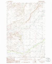 Harlowton SW 1986 topographic map thumbnail