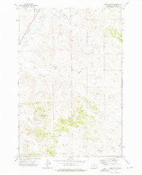Harris Buttes 1973 topographic map thumbnail