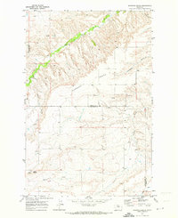 Harwood Bench 1970 topographic map thumbnail