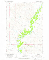 Hawkey Creek 1973 topographic map thumbnail