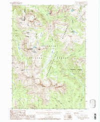 Haystack Peak 1987 topographic map thumbnail