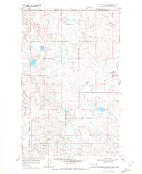 Headlight Butte NE 1968 topographic map thumbnail
