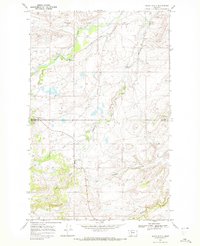 Heart Butte 1968 topographic map thumbnail
