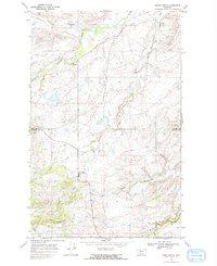 Heart Butte 1968 topographic map thumbnail
