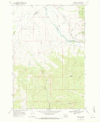 Helmville 1968 topographic map thumbnail