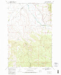 Helmville 1968 topographic map thumbnail