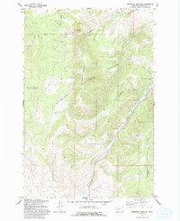 Henderson Mountain 1971 topographic map thumbnail