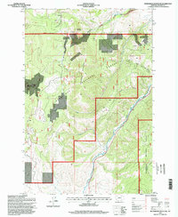 Henderson Mountain 1996 topographic map thumbnail