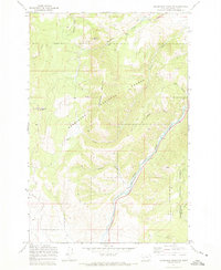 Henderson Mountain 1971 topographic map thumbnail