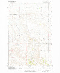 Hendrickson Coulee 1972 topographic map thumbnail