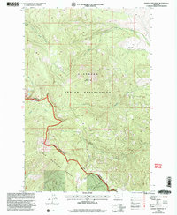 Hewolf Mountain 1999 topographic map thumbnail