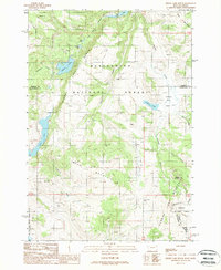 Hidden Lake Bench 1988 topographic map thumbnail