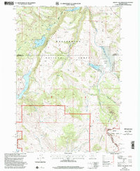 Hidden Lake Bench 1997 topographic map thumbnail