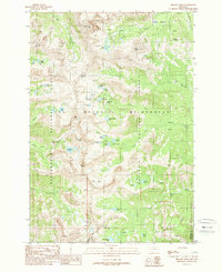 Hilgard Peak 1988 topographic map thumbnail