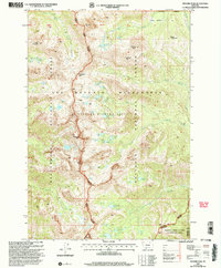 Hilgard Peak 2000 topographic map thumbnail