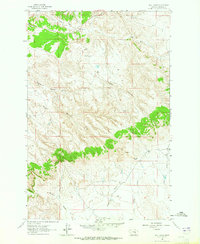 Hill Ranch 1963 topographic map thumbnail
