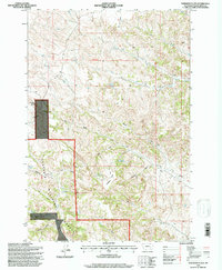 Hodsdon Flats 1995 topographic map thumbnail