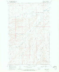 Hoodoo Hill 1968 topographic map thumbnail