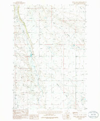 Hopley Creek North 1986 topographic map thumbnail