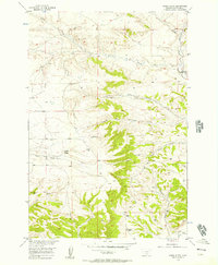 Horse Butte 1956 topographic map thumbnail