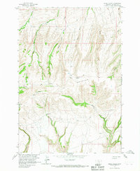 Horse Coulee topographic map thumbnail