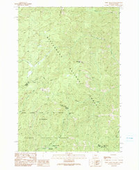 Horse Creek Pass 1991 topographic map thumbnail