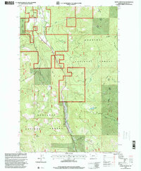 Horse Mountain 1997 topographic map thumbnail
