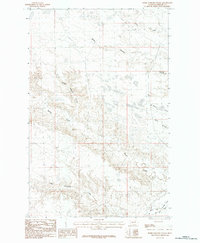 Horse Pasture Coulee 1984 topographic map thumbnail