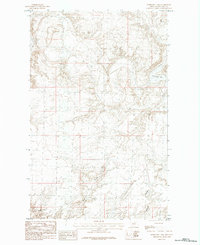 Horseshoe Lake 1984 topographic map thumbnail