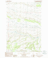 Horsethief Coulee East 1985 topographic map preview