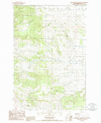 Horsethief Coulee West 1985 topographic map thumbnail