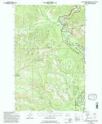 Huckleberry Mountain 1994 topographic map thumbnail
