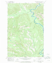 Huckleberry Mountain 1966 topographic map thumbnail