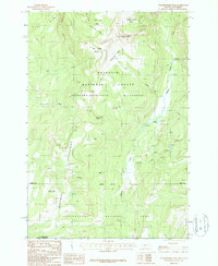 Hummingbird Peak 1987 topographic map thumbnail