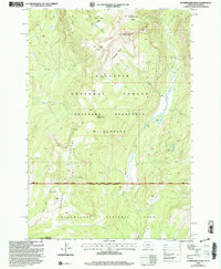 Hummingbird Peak 2000 topographic map thumbnail