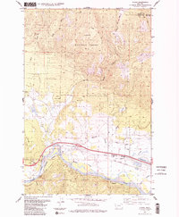 Huson 1984 topographic map thumbnail