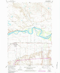 Hysham 1960 topographic map thumbnail