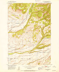 Ibex Mountain 1951 topographic map thumbnail