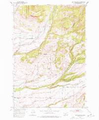 Ibex Mountain 1951 topographic map thumbnail