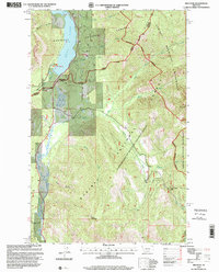 Ibex Peak 1997 topographic map thumbnail