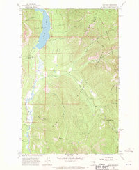 Ibex Peak 1966 topographic map thumbnail