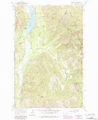 Ibex Peak 1966 topographic map thumbnail