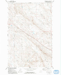 Ingomar East 1960 topographic map thumbnail