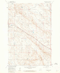 Ingomar East 1960 topographic map thumbnail