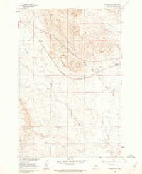 Ingomar West 1960 topographic map thumbnail