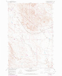 Ingomar West 1960 topographic map thumbnail