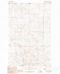 Irvins Coulee 1984 topographic map thumbnail