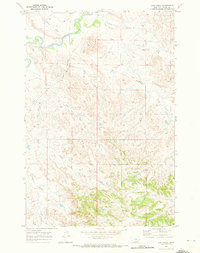 Jack Creek 1969 topographic map thumbnail
